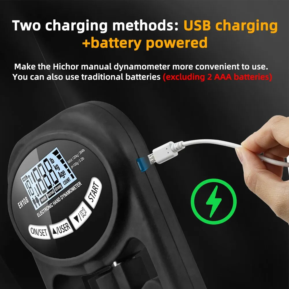 Hand Dynamometer Grip Strength Trainer - Electronic Hand Grip
